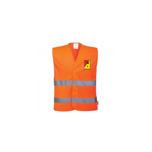 GILET HAUTE VISIBILITE ORANGE FLUO + LOGO ALTEN