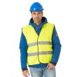 GILET SIGNALISATION CLASSE 2 JAUNE FLUO P101 - SACOBEL
