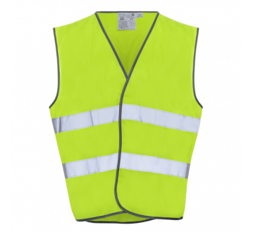 GILET SIGNALISATION CLASSE 2 JAUNE FLUO P101 - SACOBEL