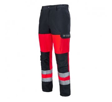 Pantalon haute visibilité multirisques ATEX Molinel - Hygrovet Safeline rouge