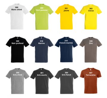 TEE-SHIRT IMPERIAL HOMME 11500 COL ROND - SOLS.